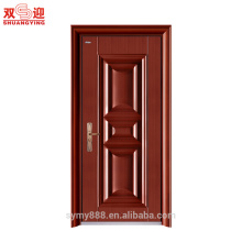 La porte principale en acier conçoit l&#39;entrée de sécurité en acier entre les portes en bois